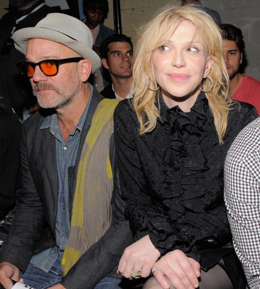 Courtney Love und Michael Stipe