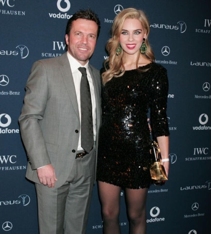 Ex-Fußball-Profi Lothar Matthäus kam in Begleitung seiner frisch erblondeten Ehefrau Kristina Liliana