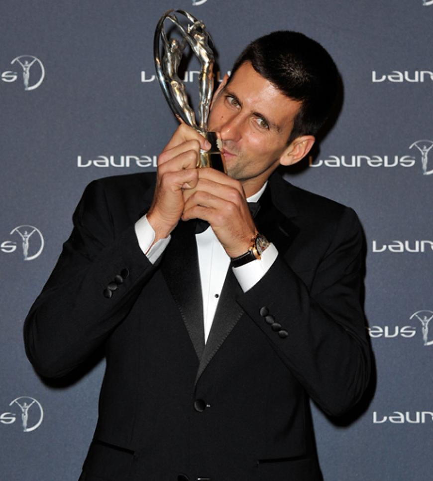 Tennis-Star Novak Djokovic wurde mit einem