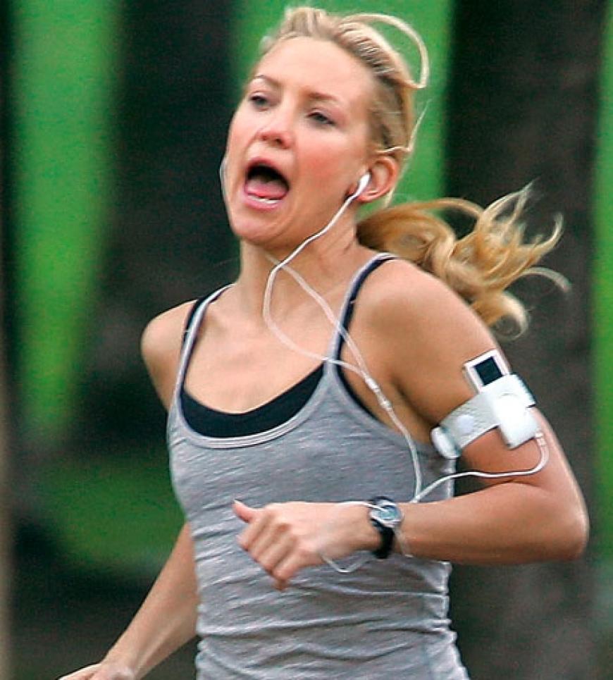 Bis sie nicht mehr kann: Kate Hudson läuft durch New York