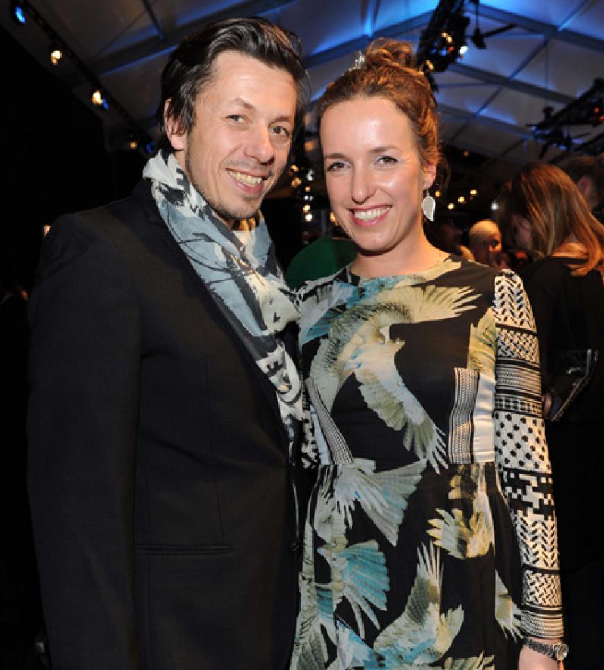 Die Show von Lala Berlin zog viele Promis an. So auch Sänger Michi Beck und seine Frau Ulrike