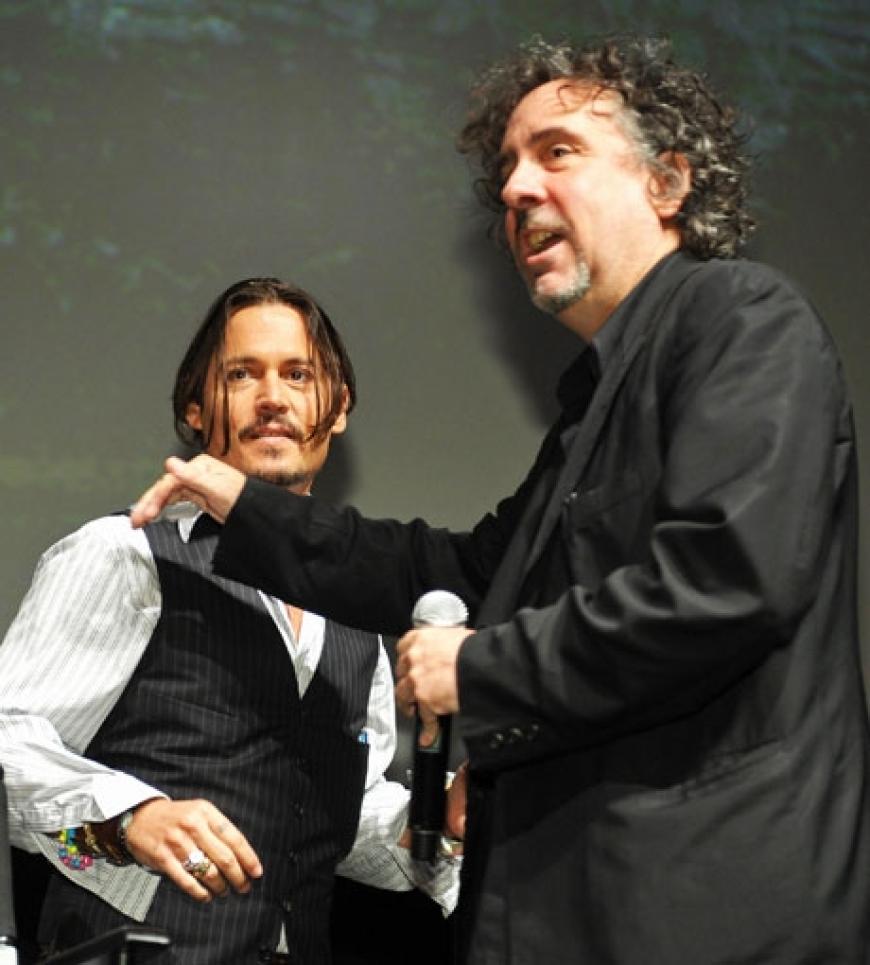 Johnny Depp und Regisseur Tim Burton präsentierten ihren neuen Film