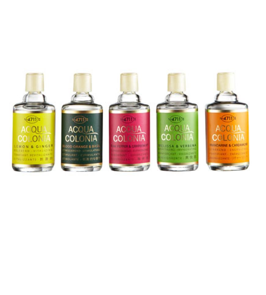 Fünf Freunde: Das Miniaturset von Acqua Colonia bietet verschiedene Düfte im Handtaschenformat, von 4711, 5x 8 ml, ca. 20 Euro, limitiert erhältlich.