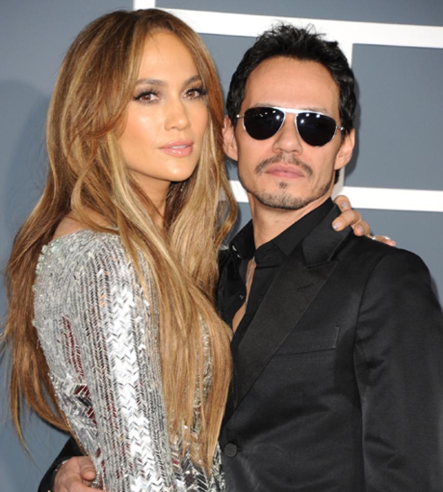 Jennifer Lopez, 41, mit Ehemann Marc Anthony