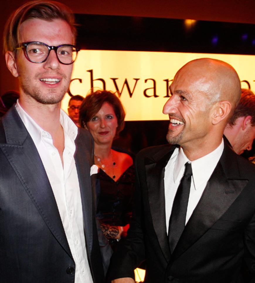 Männergespräche bei der Aftershow-Party: Joko Winterscheidt und Peyman Amin