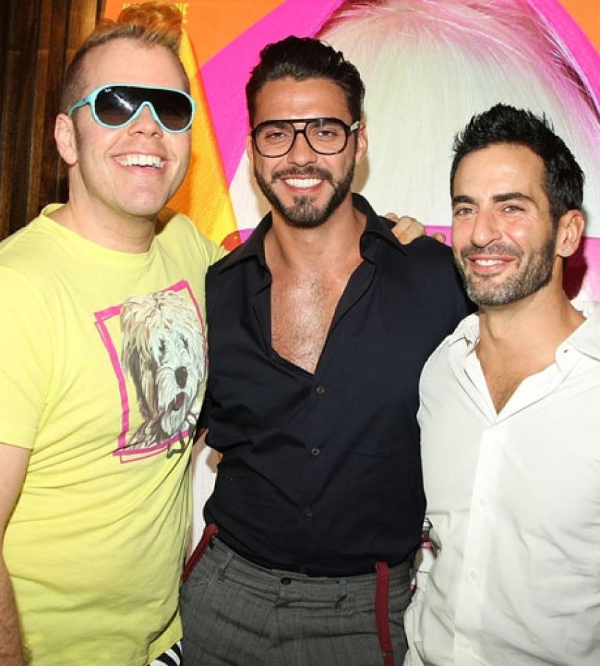 Perez Hilton, Lorenzo Martone und Designer Marc Jacobs haben sich extra Zeit genommen, um Lady GaGa anfzufeuern