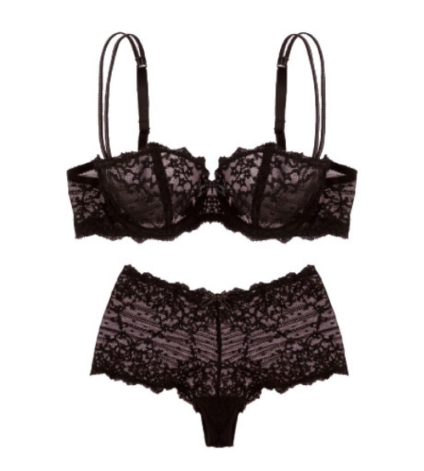 Extravaganz von Chan´telle: Bügel-BH ca. 80 Euro, Shorty ca. 35 Euro