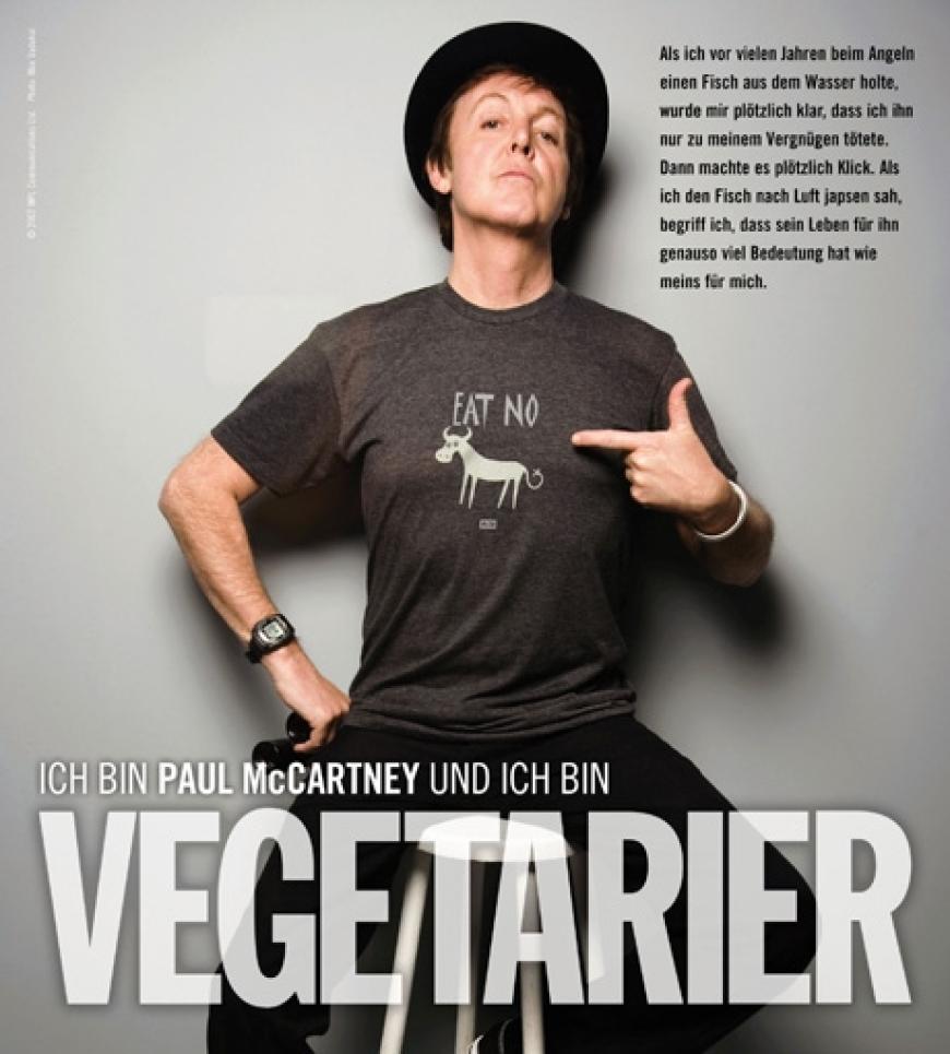Paul McCartney Picture Copyright: PETA