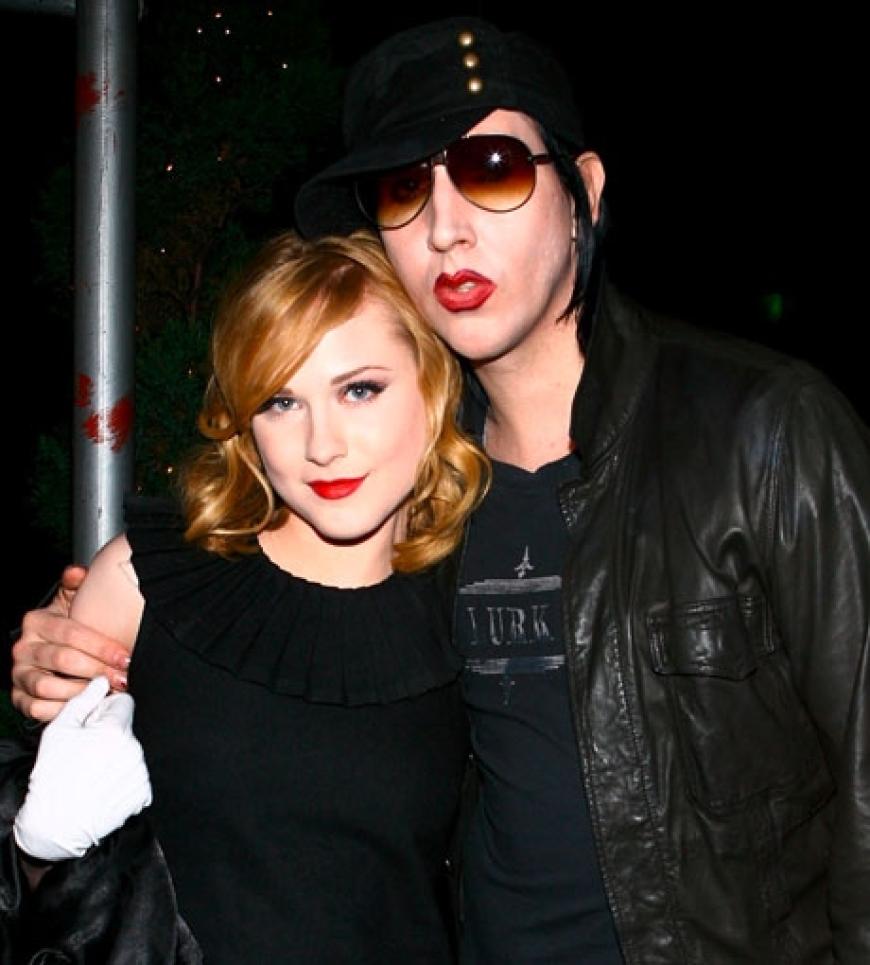 Schock-Rocher Marilyn Manson steht auf Gegensätze. Seine neue alte Freundin Rachel Evan Wood ist 20 Jahre jünger als er