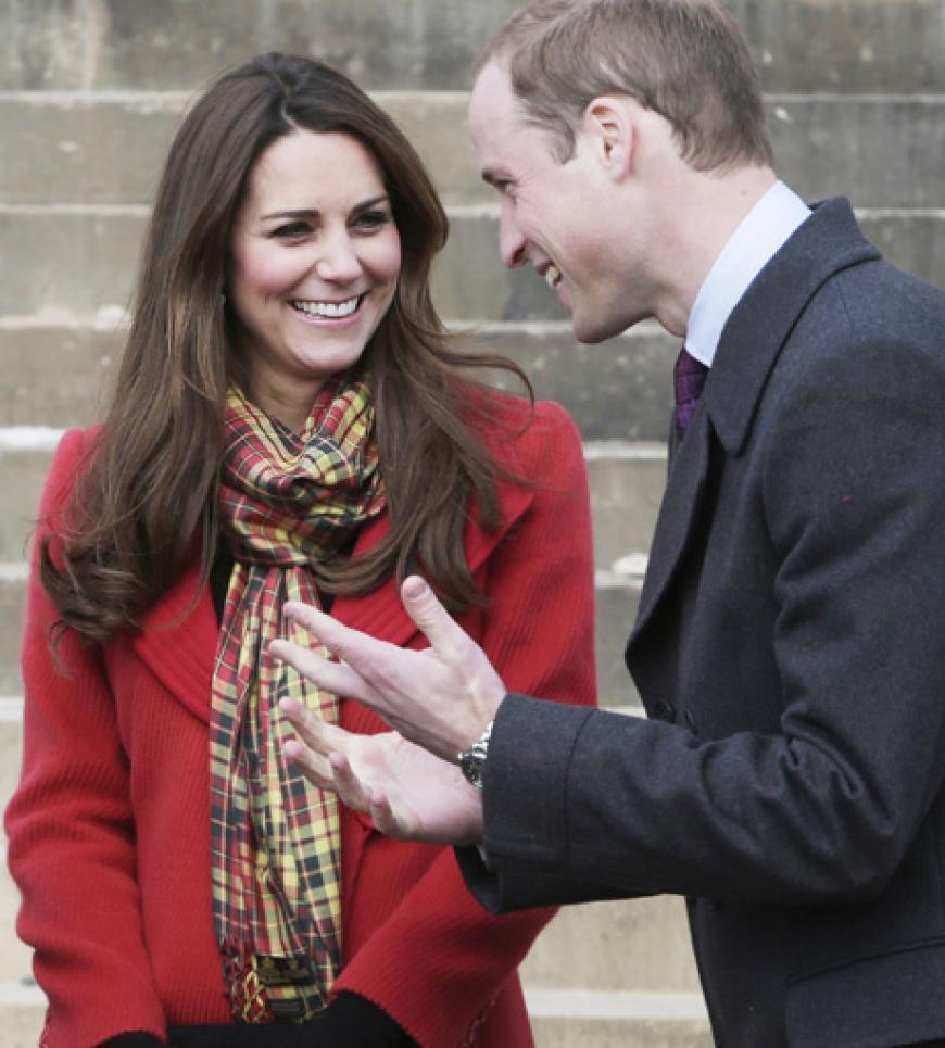 Kate und William lachen viel zusammen. Auch bei öffentlichen Auftritten bringt er Kate häufig zum Lachen
