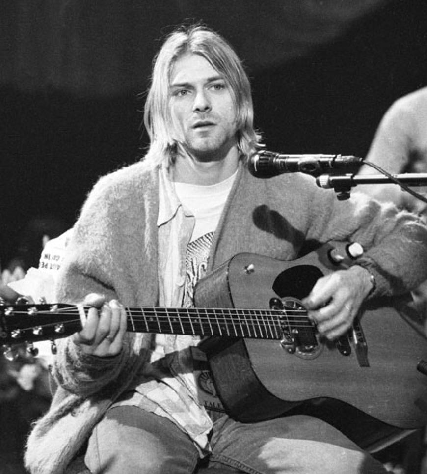 Kurt Cobain, 27, Frances' Vater. Er war auch bekannt für seine Drogen-Exzesse
