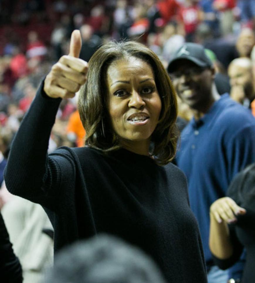 Ganz casual: Die First Lady Michelle Obama