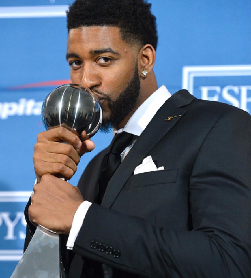 Freute sich über einen Preis: US-Basketballer Christian Watford