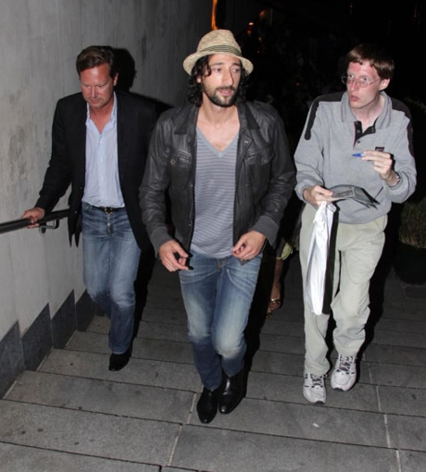 Besuch aus Hollwood: Adrien Brody war gestern Abend im