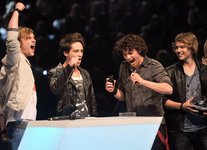 Die Jungs der Teenie-Band