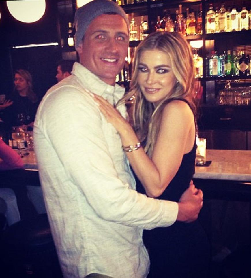 Neues Traumpaar? Carmen Electra und Olympia-Schwimmer Ryan Lochte wurden nach diesem Schnappschuss angeblich knutschend gesichtet