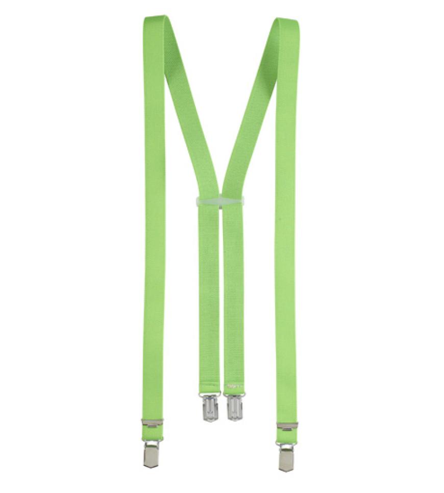 20. August 2012: Sitzt, wackelt und hat Luft! Die neonfarbenen Hosenträger aus Elastikband sind das perfekte Accessoires, um in Sekundenschnelle simple Shirt-und-Jeans-Kombis aufzuwerten. Zu bestellen über otto.de, ca. 15 Euro