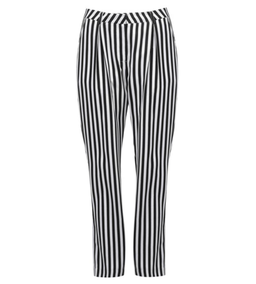 Gestreifte Hose über ginatricot.com, ca. 30 Euro