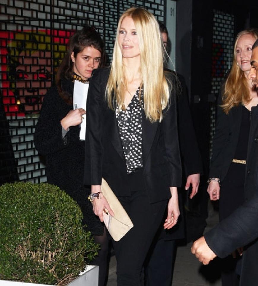 Topmodel Claudia Schiffer präsentierte in London echte Prachtstücke an ihren Füßen