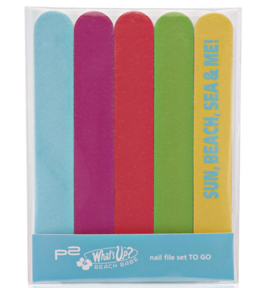 Colorblocking bei Nagelfeilen wunderbar! âWhat's up? Beach Babe Nail File set to go