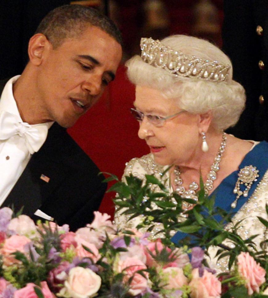 Angeregte Gespräche zwischen der Queen und dem US-Präsidenten