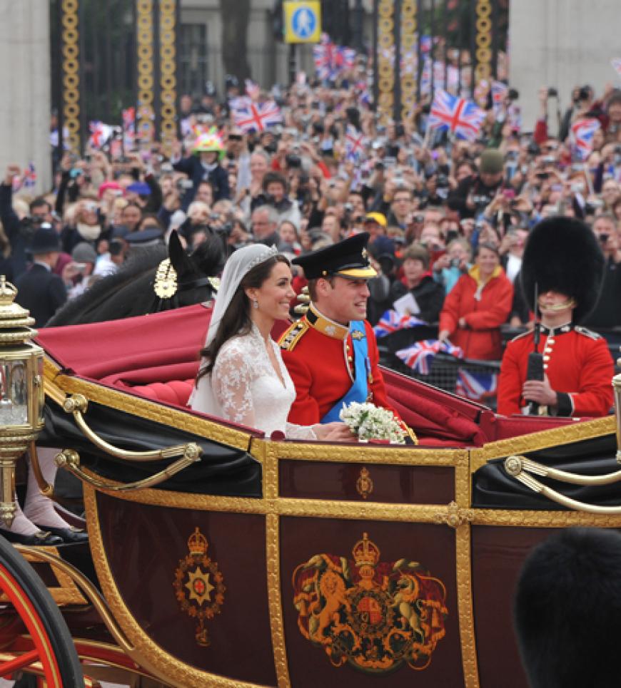 Ganz London jubelt dem Ehepaar zu!