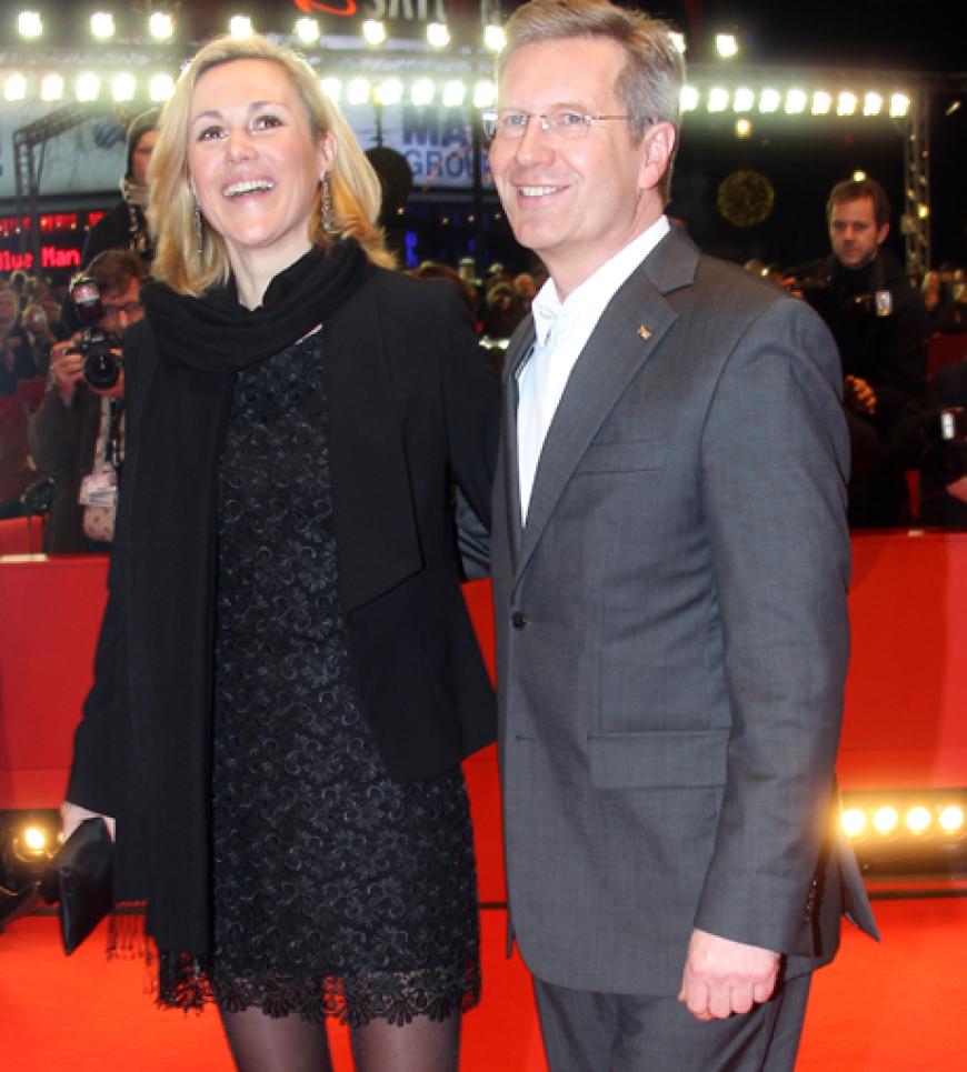 Bundespräsident Christian Wulff und Frau Bettina kamen zur Premiere des Films