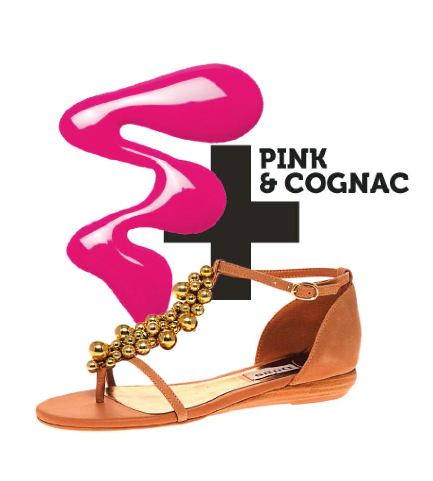 Lack „I Love – Lasting Finish – Nr. 270“ von Rimmel, ca. 2 Euro; Schuhe: Zehensandalen mit geschlossener Fersenpartie und goldener Verzierung von Dune über www.asos.de, ca. 77 Euro