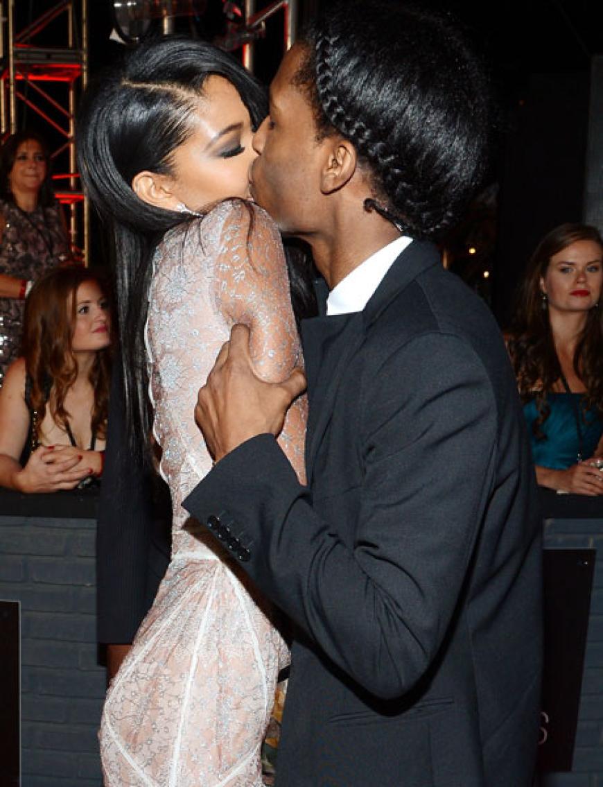 Knutschalarm: Rapper Asap Rocky und Model Chanel Iman