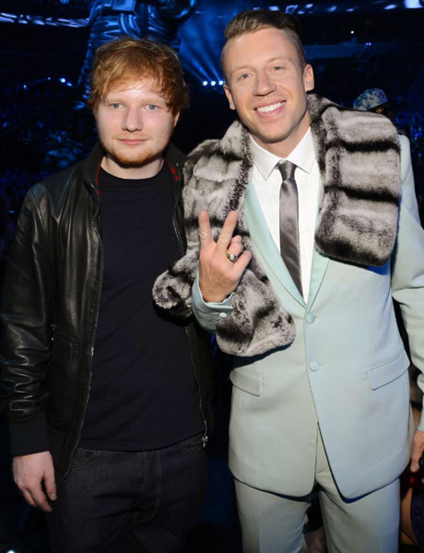 Ed Sheeran posierte mit Chartsstürmer Macklemore