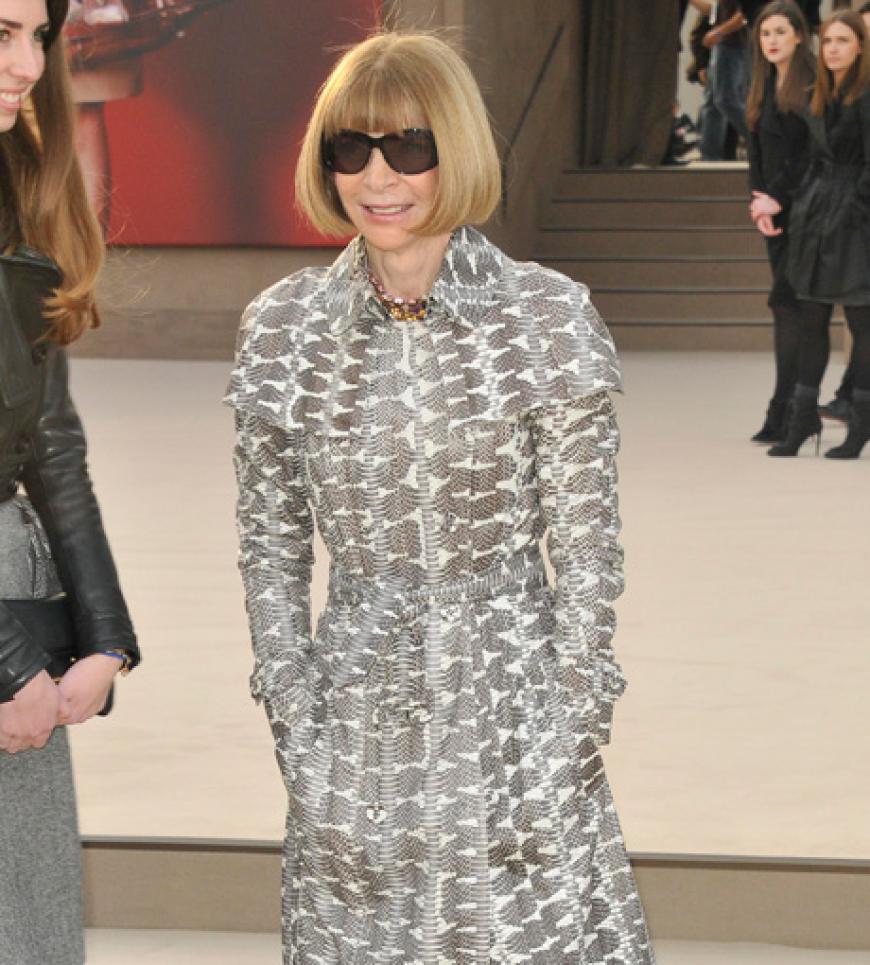 Natürlich darf auch Vogue-Chefin Anna Wintour auf der Fashion Week nicht fehlen