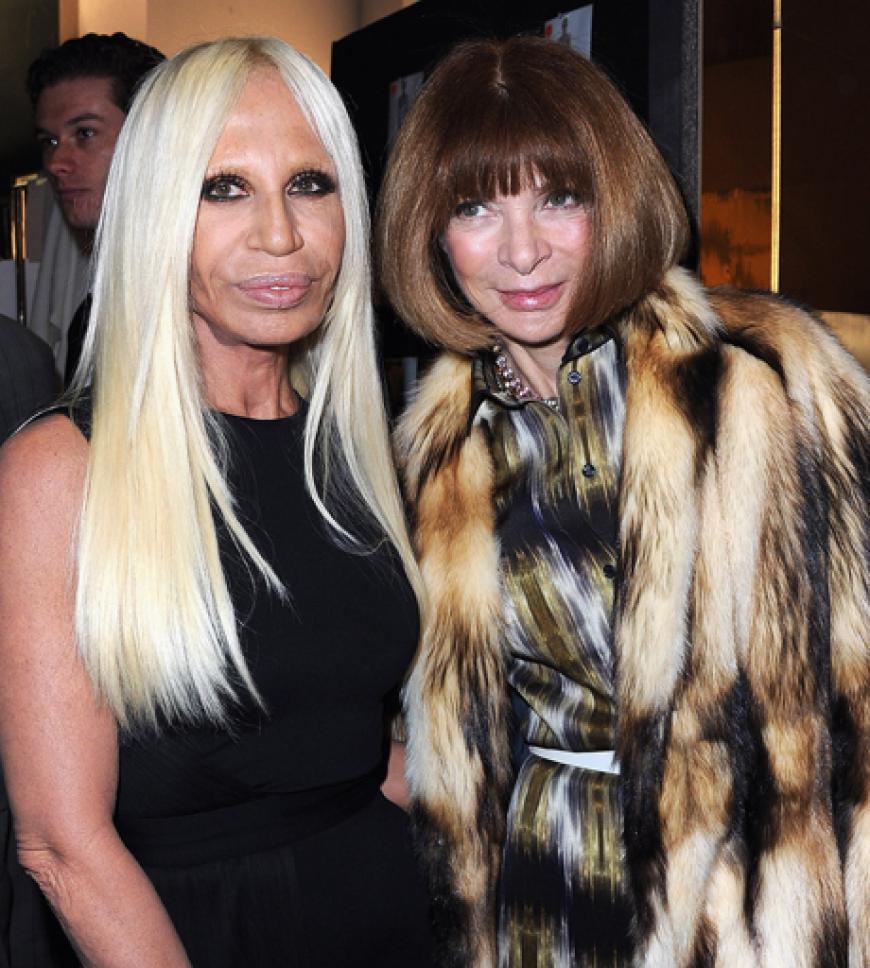 Donatella Versace und Anna Wintour
