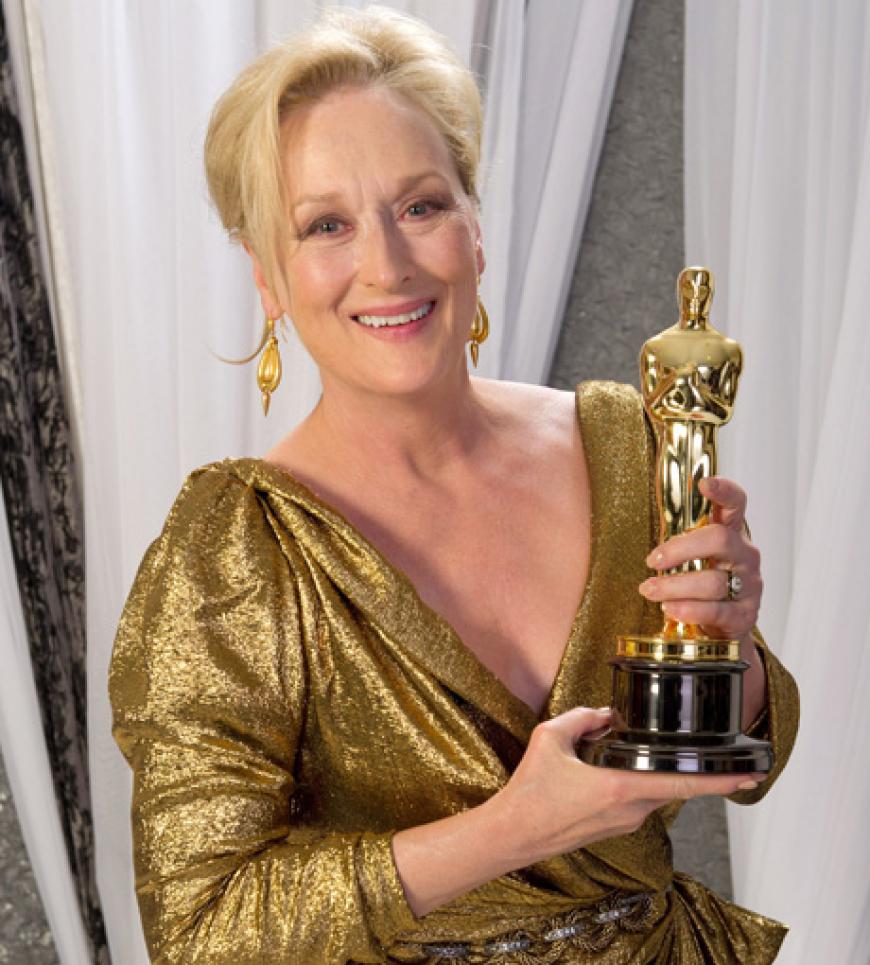 Eine Feier der etwas anderen Art hatte Hollywood-Star Meryl Streep. Sie nahm bei den diesjährigen Oscars die Trophäe für die
