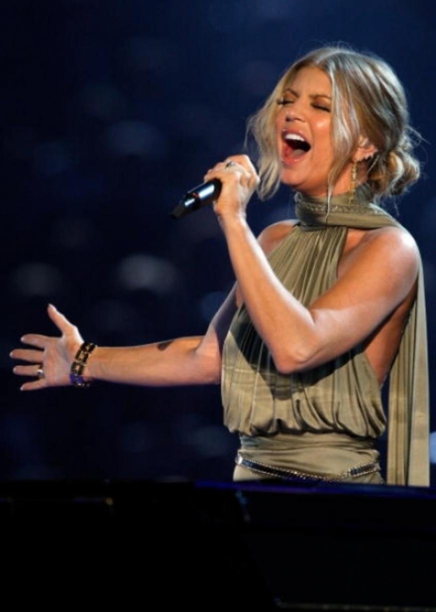 Sängerin Fergie (Stacie Ferguson) ohne die Black Eyed Peas