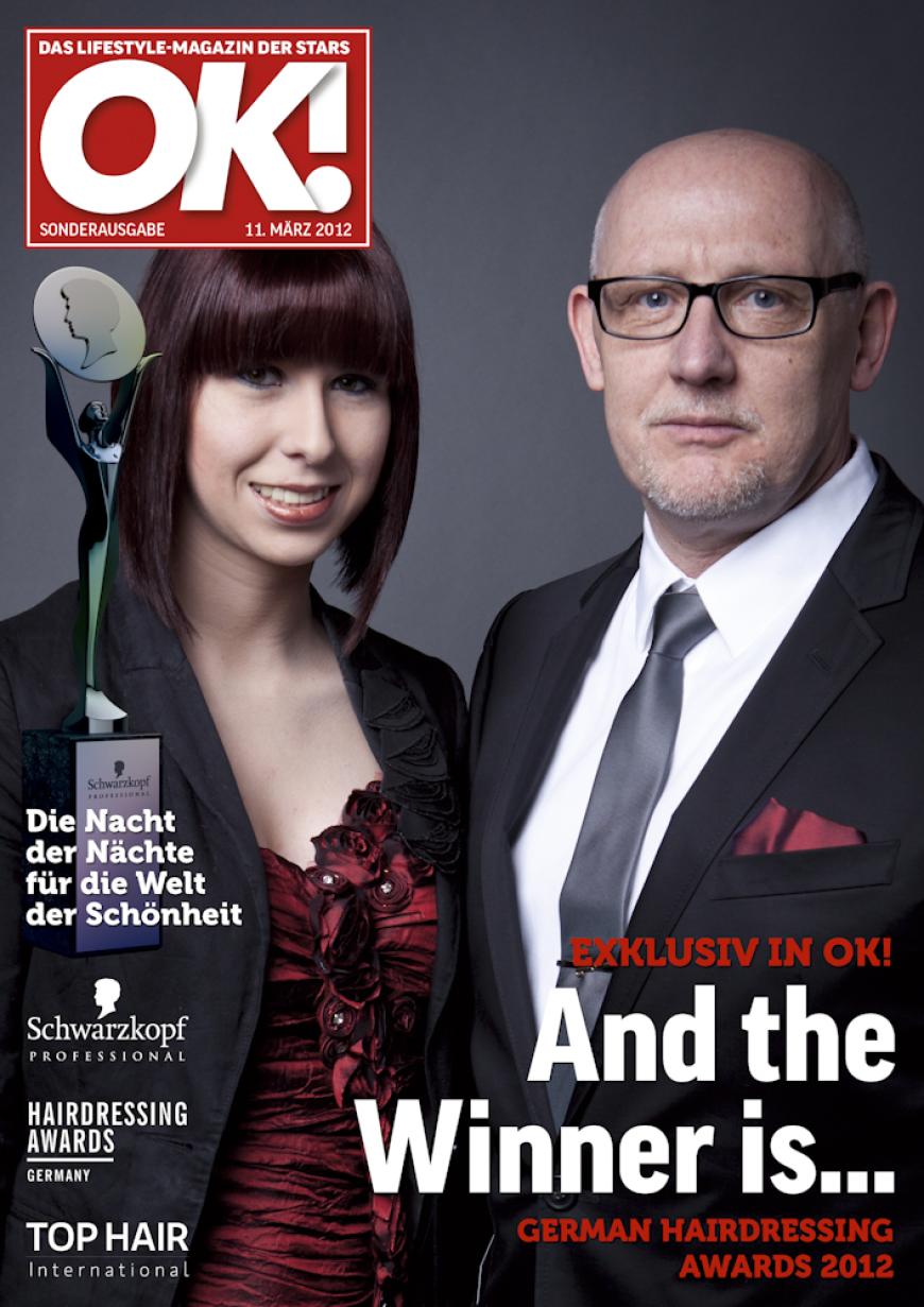 Einmal im Leben das Cover der OK! zieren! Für die Gäste des „German Hairdressing Award 2012“ wurde dieses Traum Wirklichkeit. Jeder Gast des Gala-Abends konnte an einem persönlichen OK! Fotoshooting teilnehmen - und die tollen Ergebnisse sehen Sie hier! Viel Spaß beim Durchklicken!
