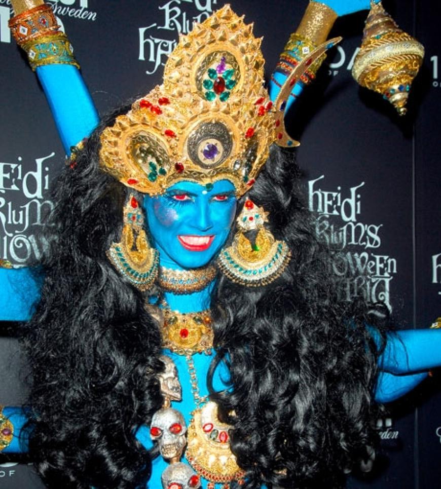 2008 kam Heidi Klum noch als indische Gottheit verkleidet zu ihrer Party