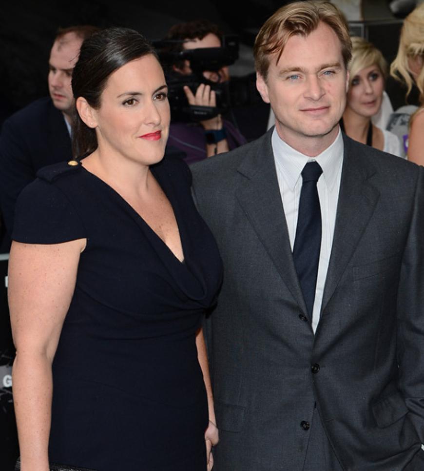 Regisseur Christopher Nolan kam natürlich auch in London in Begleitung seiner Frau Emma Thomas