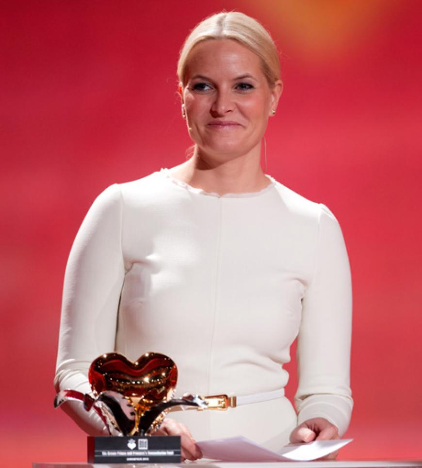 Bundesaußenminister Westerwellte ehrte Kronprinzessin Mette-Marit mit dem