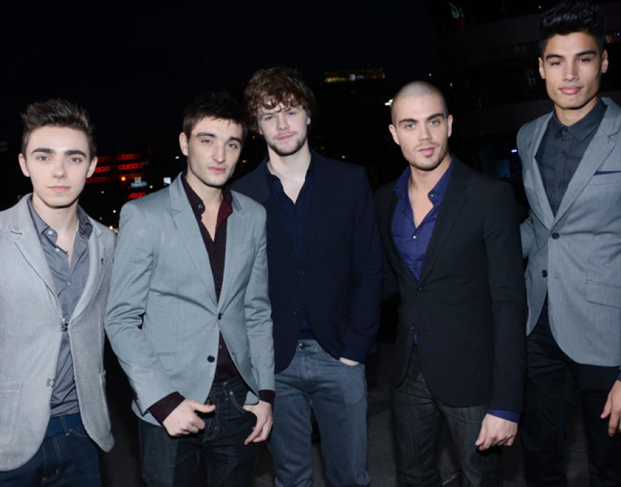 Cool: Nathan Sykes, Tom Parker, Jay McGuiness, Max George unnd Siva Kaneswaran von der Boygroup
