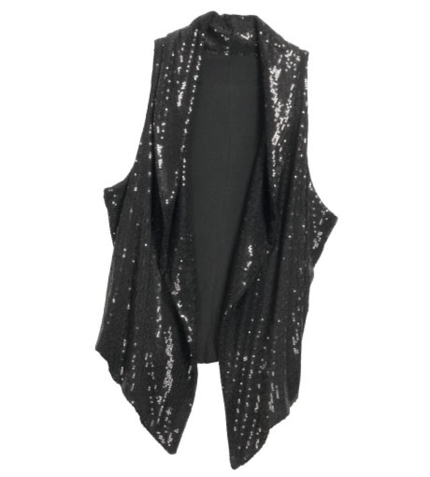 Paillettenweste von H&M, ca. 30 Euro