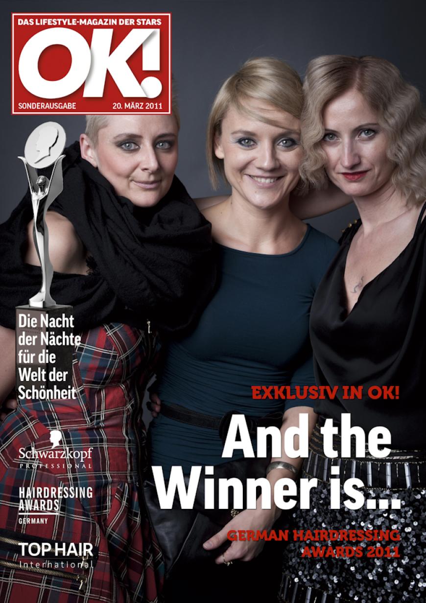 Einmal im Leben das Cover der OK! zieren! Für die Gäste des „German Hairdressing Award 2012“ wurde dieses Traum Wirklichkeit. Jeder Gast des Gala-Abends konnte an einem persönlichen OK! Fotoshooting teilnehmen - und die tollen Ergebnisse sehen Sie hier! Viel Spaß beim Durchklicken!