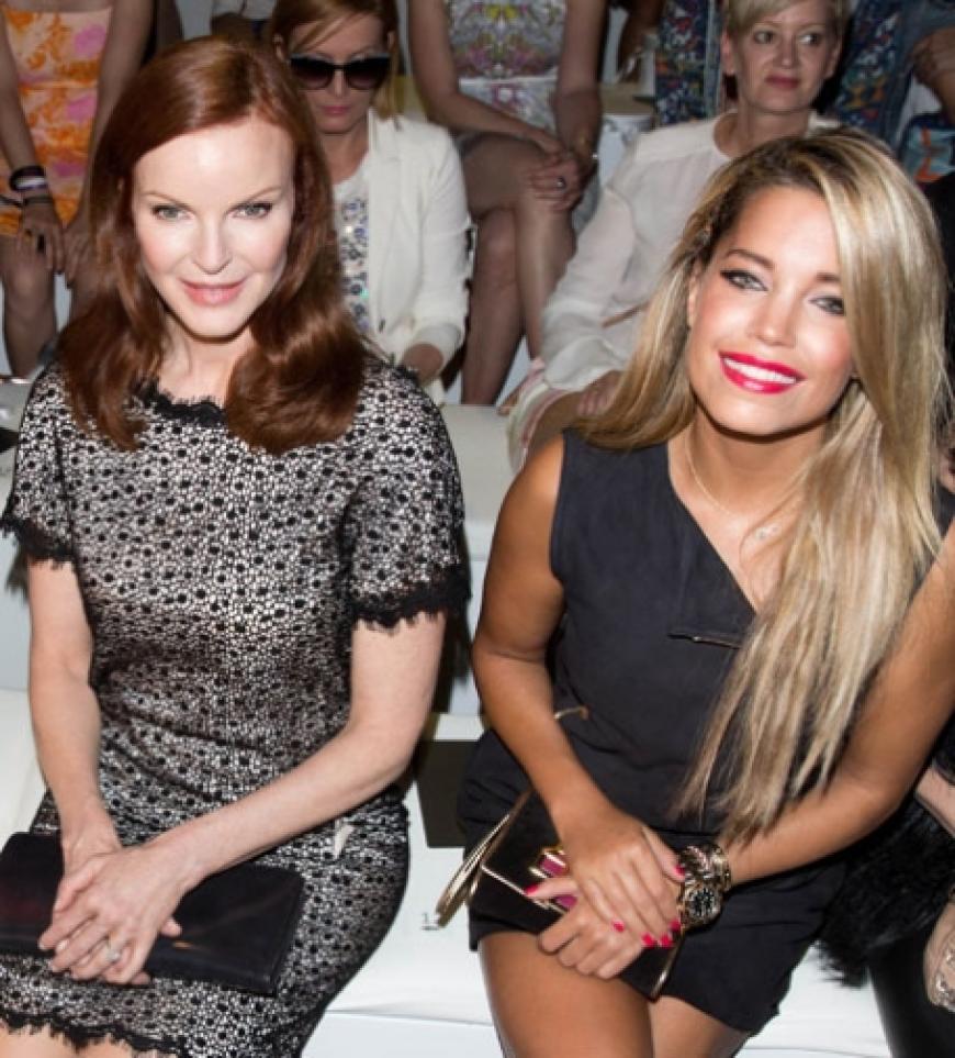 Die Berliner Fashion Week sorgt wie jedes Mal für jede Menge Gesprächsstoff. Unter den zahlreichen Gästen ist natürlich auch Mode-Victim Sylvie Meis (r.). Und wen entdeckten wir neben ihr?