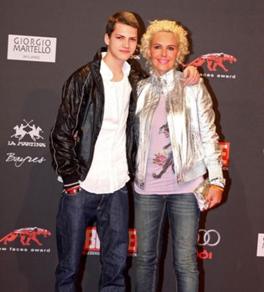 Natascha Ochsenknecht mit Sohn Jimi Blue