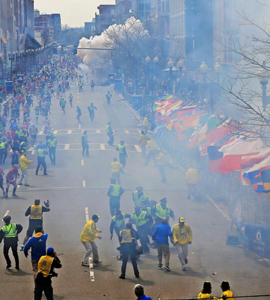 Es gab zwei Explosionen beim Boston-Marathon