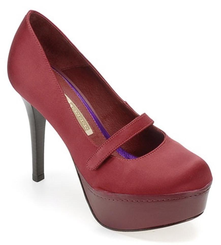Mary-Janes aus glänzendem Satin von Buffalo, ca. 110