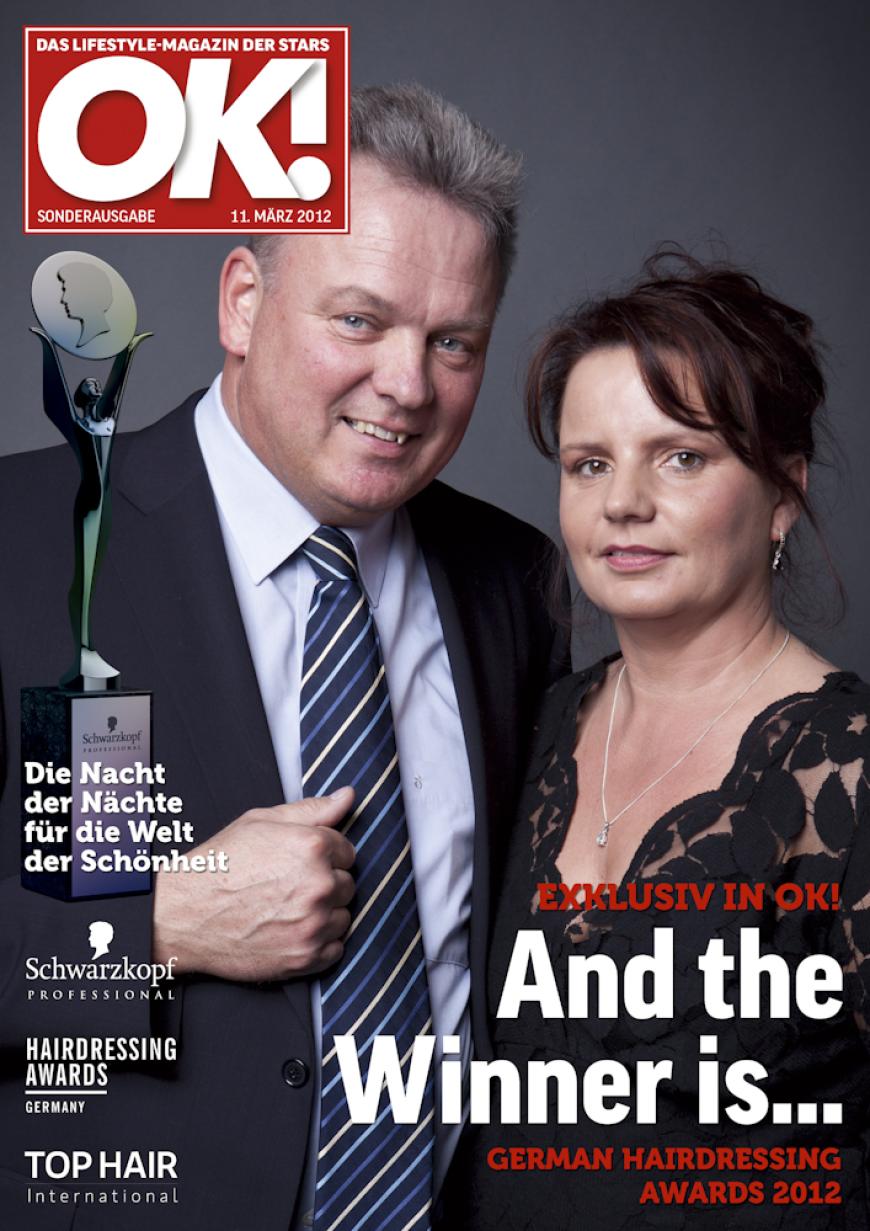 Einmal im Leben das Cover der OK! zieren! Für die Gäste des „German Hairdressing Award 2012“ wurde dieses Traum Wirklichkeit. Jeder Gast des Gala-Abends konnte an einem persönlichen OK! Fotoshooting teilnehmen - und die tollen Ergebnisse sehen Sie hier! Viel Spaß beim Durchklicken!