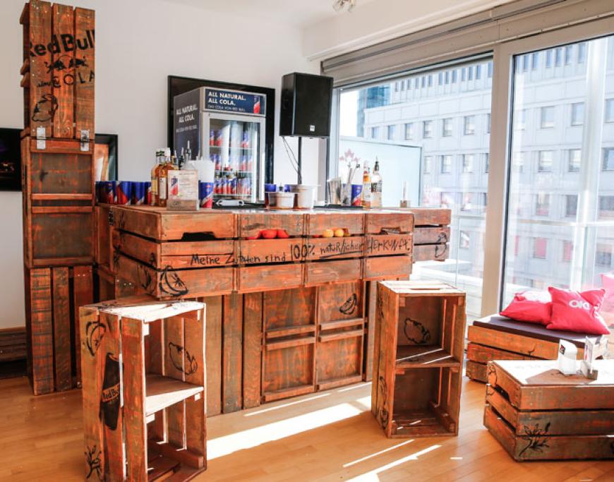 An der Bar gab's frische Getränke zur Abkühlung