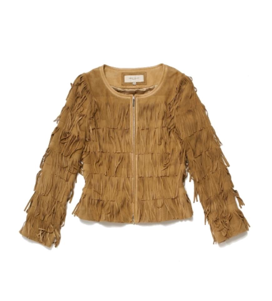Wildlederjacke mit Fransen von Karen Millen, ca. 450 Euro