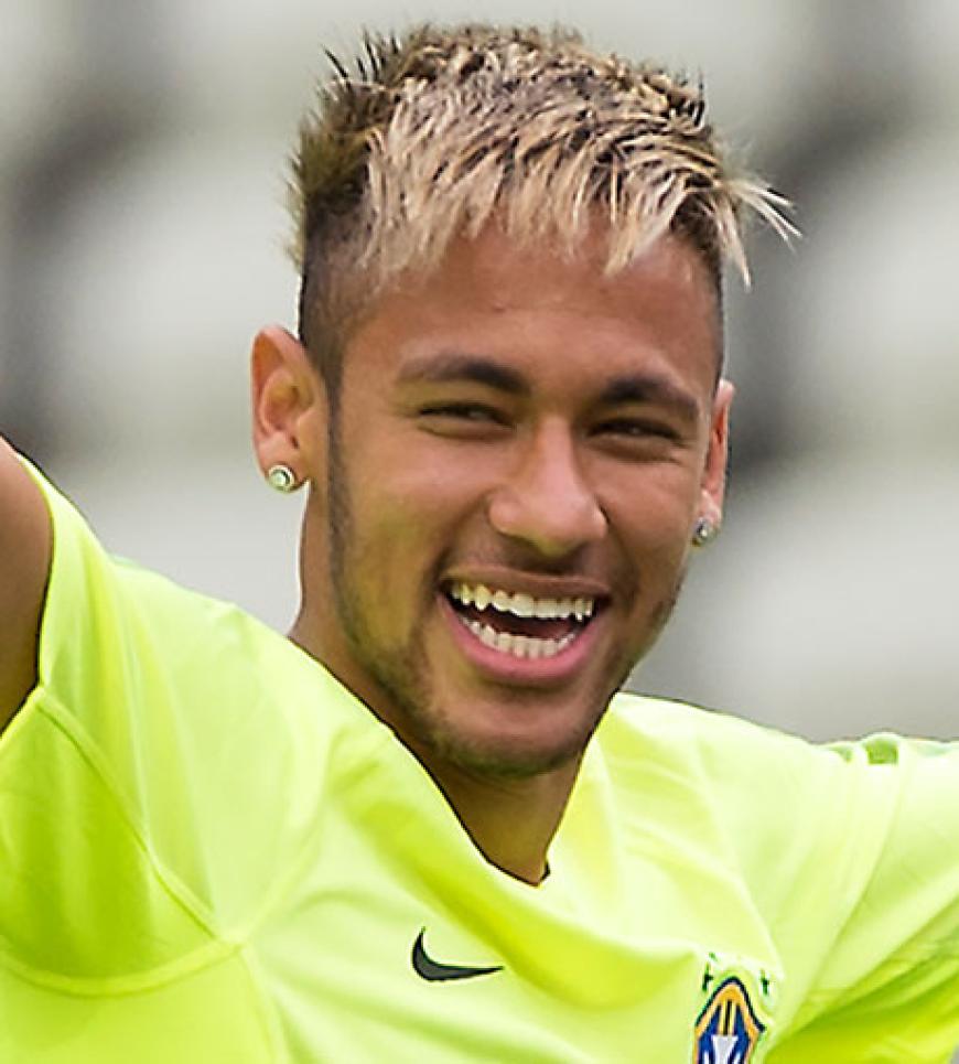 Inzwischen blondiert: Brasiliens Hoffnung Neymar