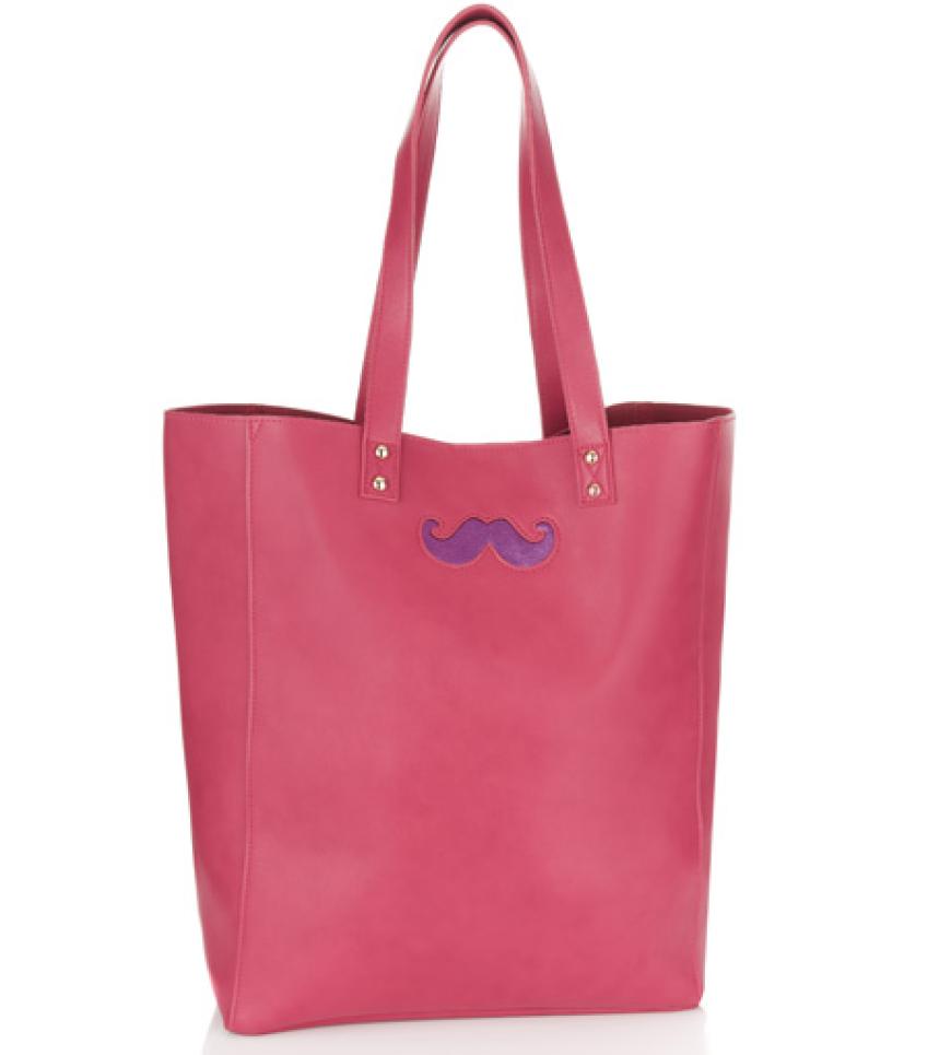 Sooo süß! Shopper mit Schnurbart von Accessorize, ca. 35 Euro